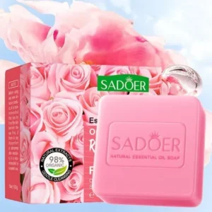 Sadoer Organic Refreshing Rose Flower Facial Soap - 100g